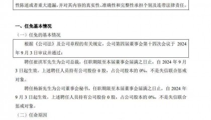粤开证券:聘任崔洪军为公司总裁