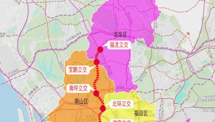 深圳一交通大动脉今年开建!三区出行拥堵或有大缓解