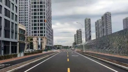 双向2车道!哈尔滨市群力外滩1898配套道路—规划一路工程正式完工通车
