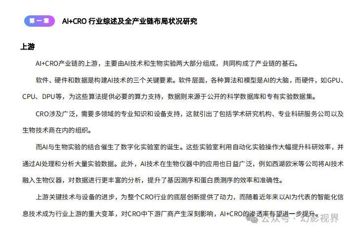 AI+CRO行业研究报告
